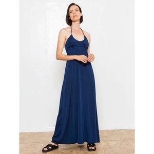 SIZE 3 Ripley Rader Long Empire Waist Dress Navy Blue